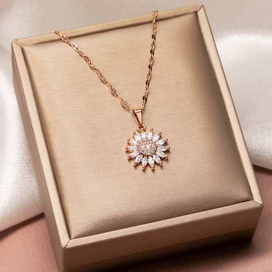 Elegant Zircon Clavicle Necklace – Gift Jewelry