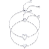 Hollow Heart Bracelet Set – Meaningful Gift