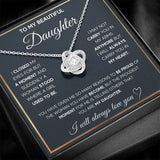 Four Leaf Clover Pendant Necklace with Message Card