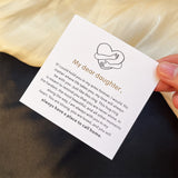 To My Daughter – Embrace Hug Ring With Message Card