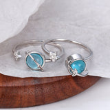 To My Daughter – Rotating Star & Moon Spinner Ring