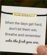 Engraved Inspirational Bracelet – Gift Jewelry