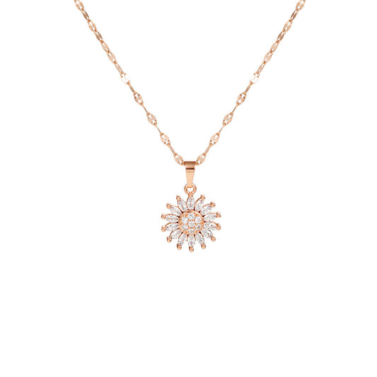 Elegant Zircon Clavicle Necklace – Gift Jewelry