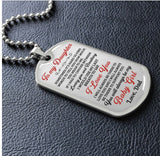 To My Son – Inspirational Message Necklace