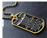 To My Son – Inspirational Message Necklace