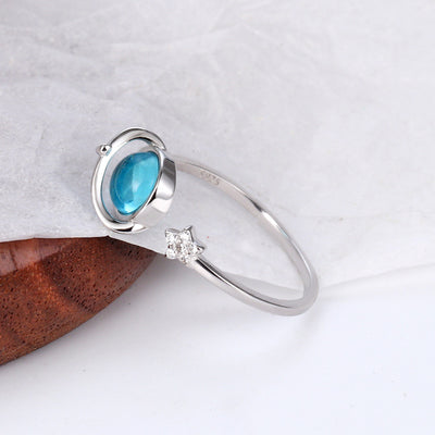 To My Daughter – Rotating Star & Moon Spinner Ring