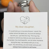 To My Daughter – Embrace Hug Ring With Message Card