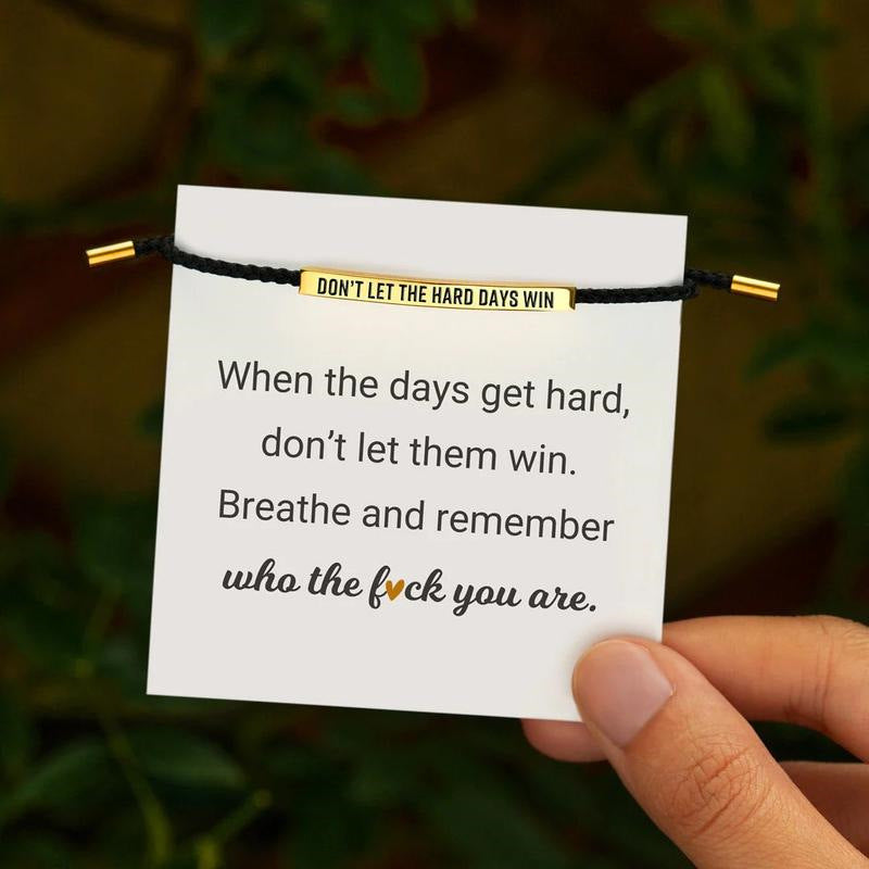 Engraved Inspirational Bracelet – Gift Jewelry